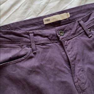Levi’s Purple Skinny Jeggings / colored jeans